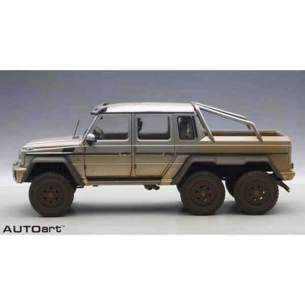 autoart - 1:18 mercedes-benz g63 amg 6?6 (silver with mud)