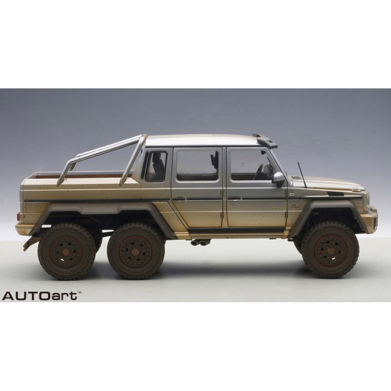 autoart - 1:18 mercedes-benz g63 amg 6?6 (silver with mud)