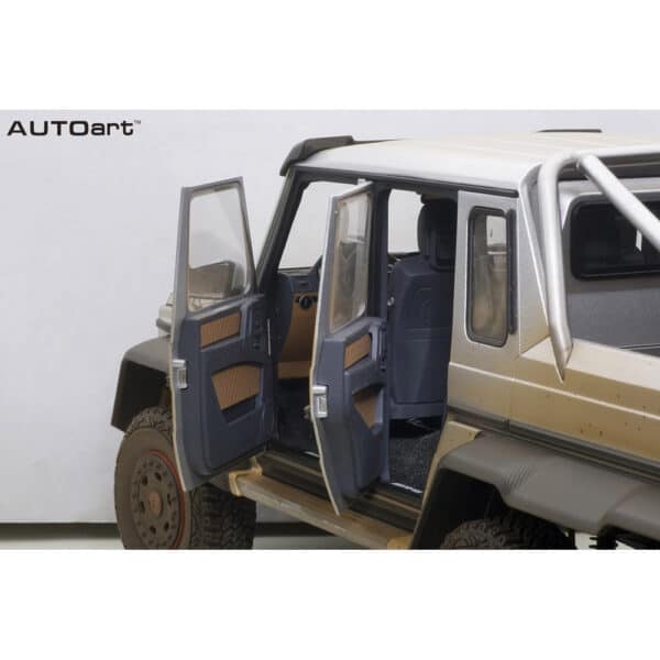 autoart - 1:18 mercedes-benz g63 amg 6?6 (silver with mud)