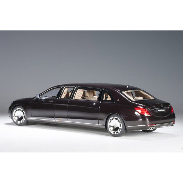 autoart - 1:18 mercedes-maybach s-klasse s600 pullman (dark red metallic)