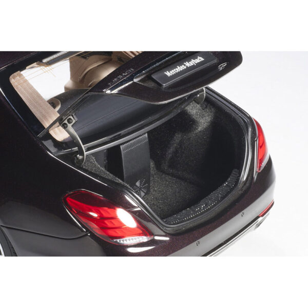 autoart - 1:18 mercedes-maybach s-klasse s600 pullman (dark red metallic)