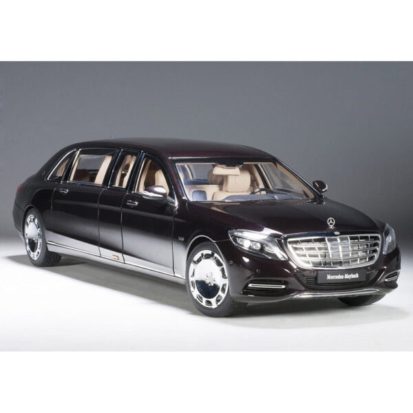 autoart - 1:18 mercedes-maybach s-klasse s600 pullman (dark red metallic)