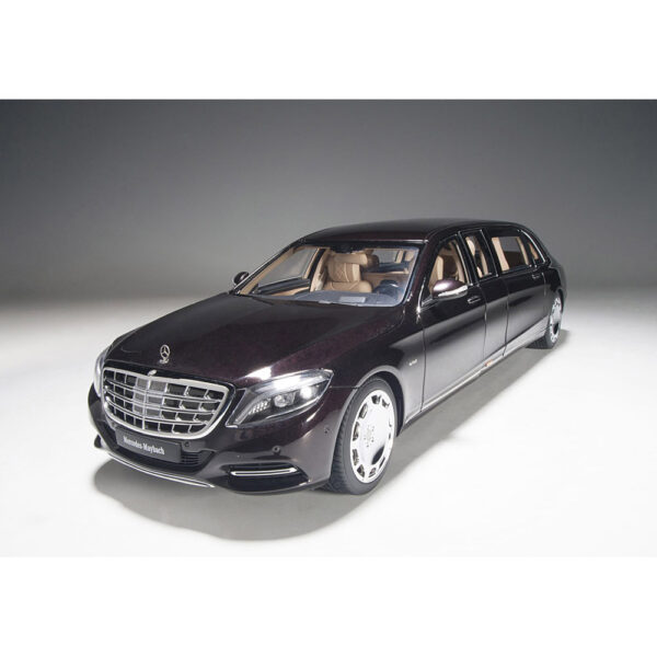 autoart - 1:18 mercedes-maybach s-klasse s600 pullman (dark red metallic)