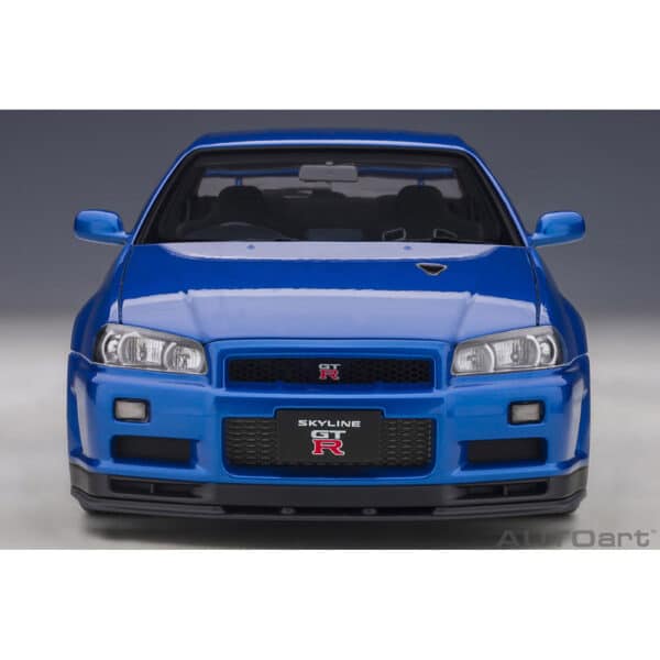 autoart - 1:18 nissan skyline gt-r (r34) v-spec ii (bayside blue)