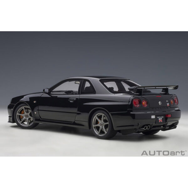 autoart - 1:18 nissan skyline gt-r (r34) v-spec ii (black pearl)