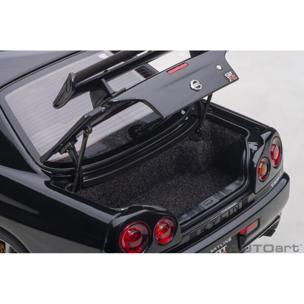 autoart - 1:18 nissan skyline gt-r (r34) v-spec ii (black pearl)