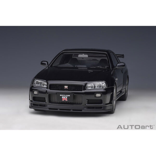 autoart - 1:18 nissan skyline gt-r (r34) v-spec ii (black pearl)