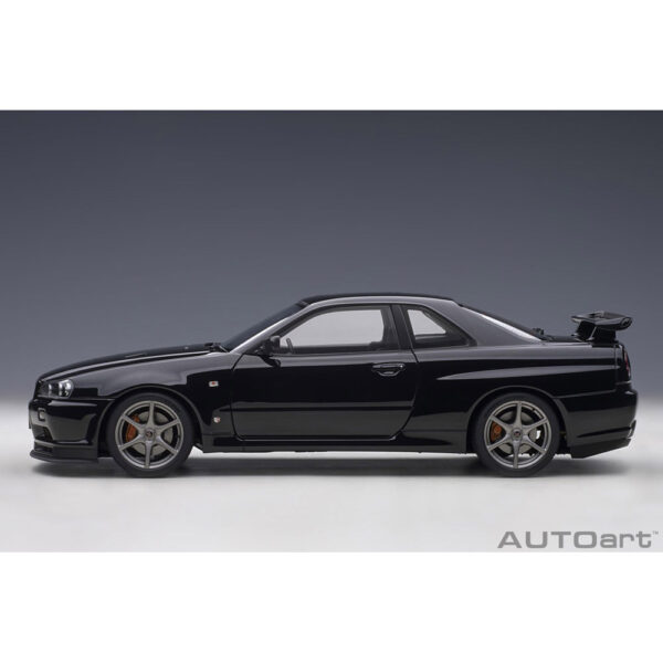 autoart - 1:18 nissan skyline gt-r (r34) v-spec ii (black pearl)