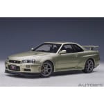 AUTOart - 1:18 Nissan Skyline GT-R (R34) V-Spec II N?r (Millenium Jade)