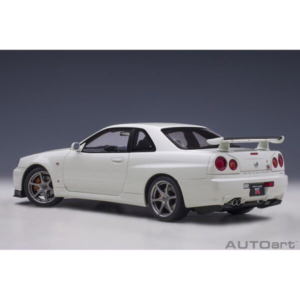 autoart - 1:18 nissan skyline gt-r (r34) v-spec ii (white pearl)