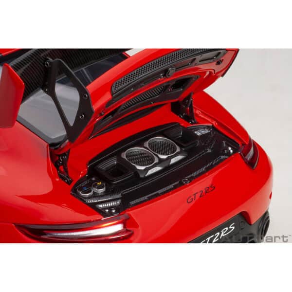 autoart - 1:18 porsche 911 (991.2) gt2 rs weissach package (guards red)