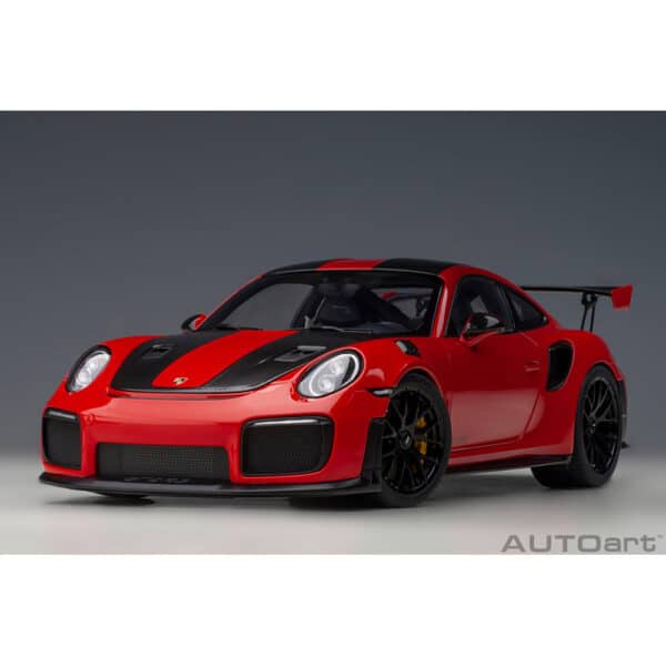 autoart - 1:18 porsche 911 (991.2) gt2 rs weissach package (guards red)