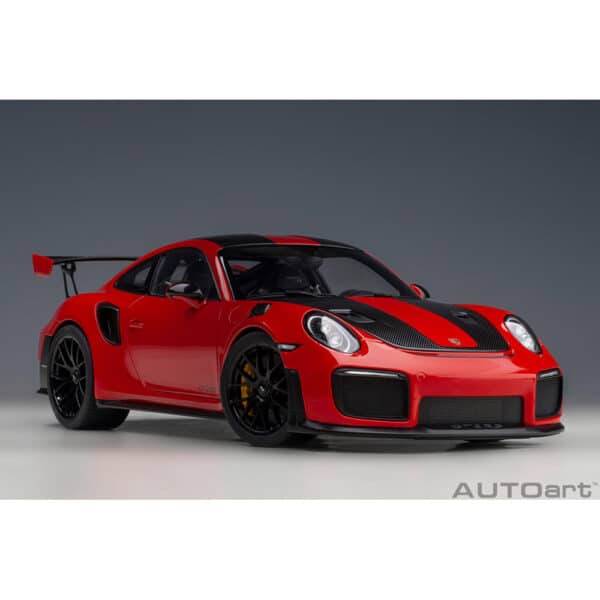 autoart - 1:18 porsche 911 (991.2) gt2 rs weissach package (guards red)