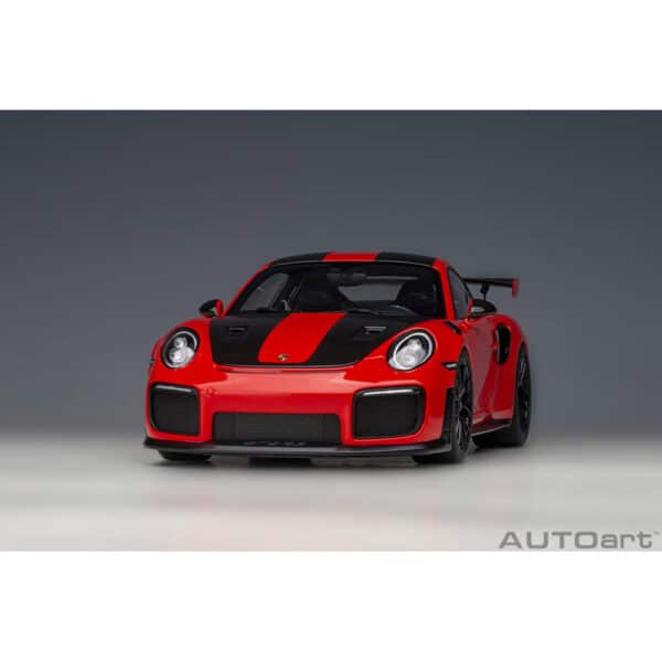 autoart - 1:18 porsche 911 (991.2) gt2 rs weissach package (guards red)
