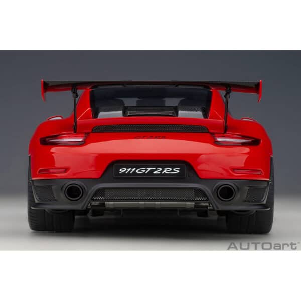 autoart - 1:18 porsche 911 (991.2) gt2 rs weissach package (guards red)