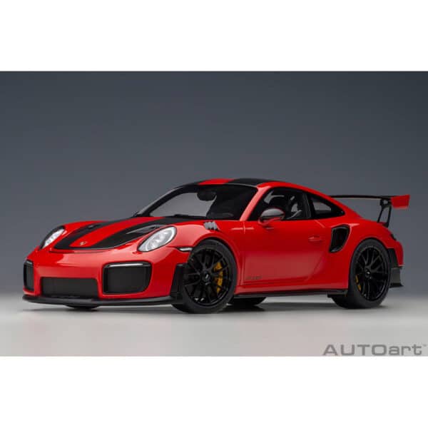 autoart - 1:18 porsche 911 (991.2) gt2 rs weissach package (guards red)