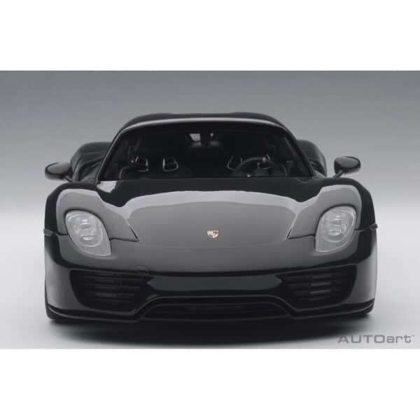 autoart - 1:18 porsche 918 spyder weissach package (basalt black metallic)