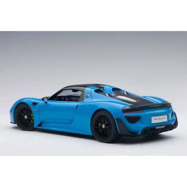 autoart - 1:18 porsche 918 spyder weissach package (riviera blue)