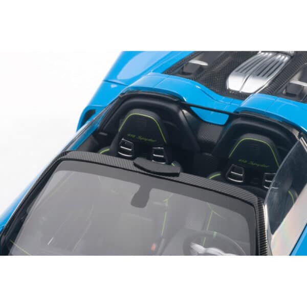 autoart - 1:18 porsche 918 spyder weissach package (riviera blue)