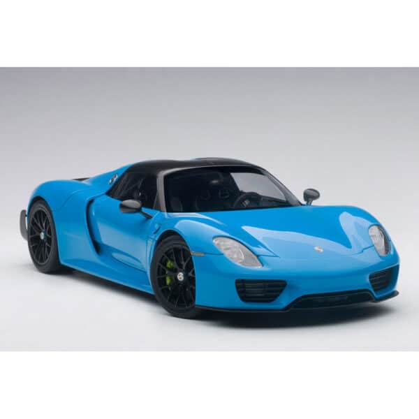 autoart - 1:18 porsche 918 spyder weissach package (riviera blue)