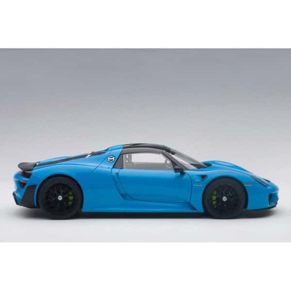 autoart - 1:18 porsche 918 spyder weissach package (riviera blue)