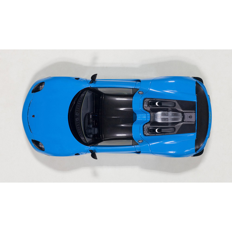 autoart - 1:18 porsche 918 spyder weissach package (riviera blue)