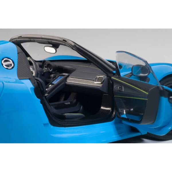 autoart - 1:18 porsche 918 spyder weissach package (riviera blue)