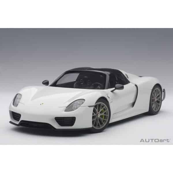 autoart - 1:18 porsche 918 spyder weissach package (white)