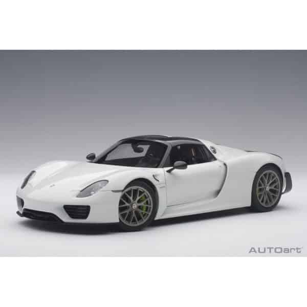 autoart - 1:18 porsche 918 spyder weissach package (white)