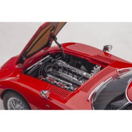 autoart - 1:18 toyota 2000gt (red with metal wire spoke wheels)