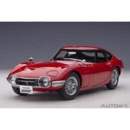 autoart - 1:18 toyota 2000gt (red with metal wire spoke wheels)