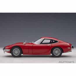 autoart - 1:18 toyota 2000gt (red with metal wire spoke wheels)