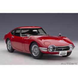 autoart - 1:18 toyota 2000gt (red with metal wire spoke wheels)