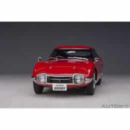 autoart - 1:18 toyota 2000gt (red with metal wire spoke wheels)