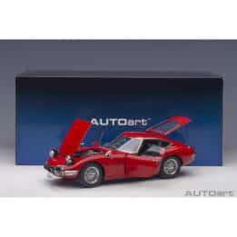 autoart - 1:18 toyota 2000gt (red with metal wire spoke wheels)