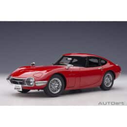 autoart - 1:18 toyota 2000gt (red with metal wire spoke wheels)