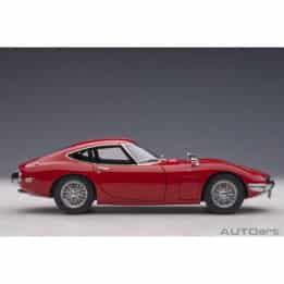 autoart - 1:18 toyota 2000gt (red with metal wire spoke wheels)