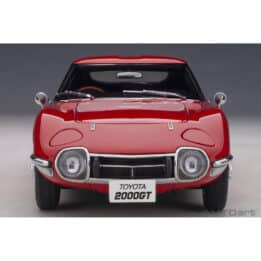 autoart - 1:18 toyota 2000gt (red with metal wire spoke wheels)