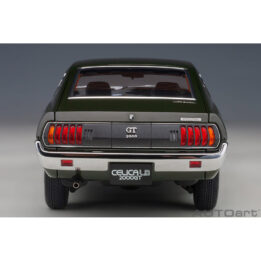 autoart - 1:18 toyota celica liftback 2000gt (ra25) 1973 (moss green)