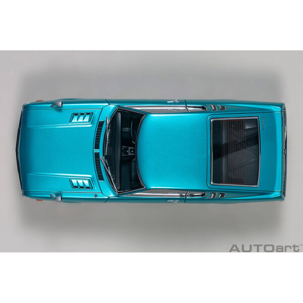 autoart - 1:18 toyota celica liftback 2000gt (ra25) 1973 (turquoise blue metallic)