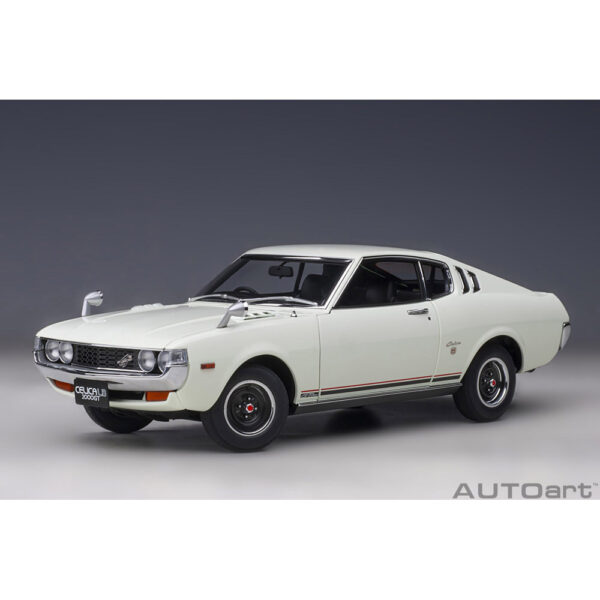 autoart - 1:18 toyota celica liftback 2000gt (ra25) 1973 (white)