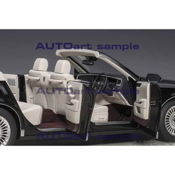 autoart - 1:18 toyota century convertible (black)