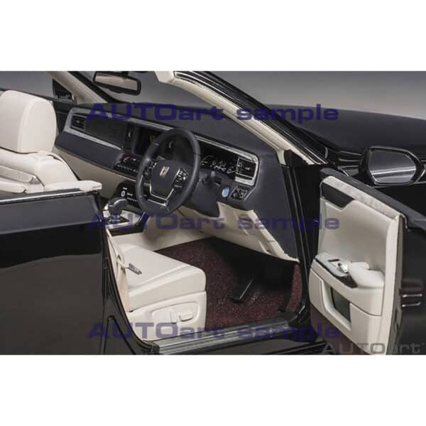 autoart - 1:18 toyota century convertible (black)