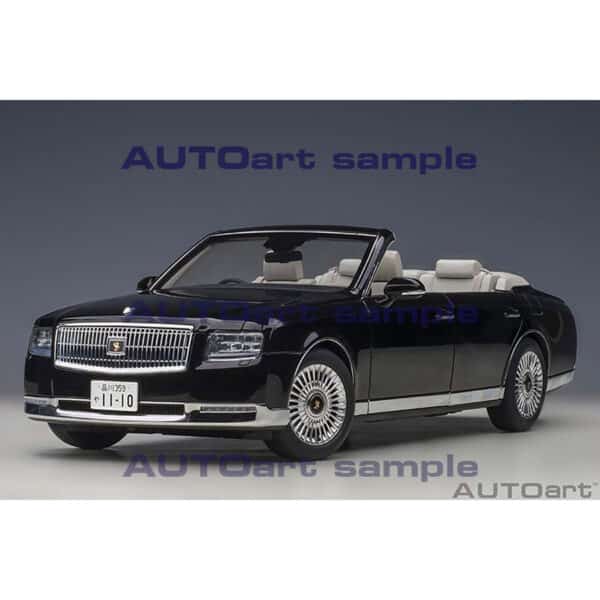 autoart - 1:18 toyota century convertible (black)