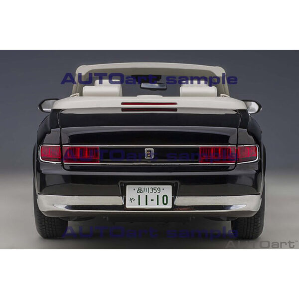 autoart - 1:18 toyota century convertible (black)