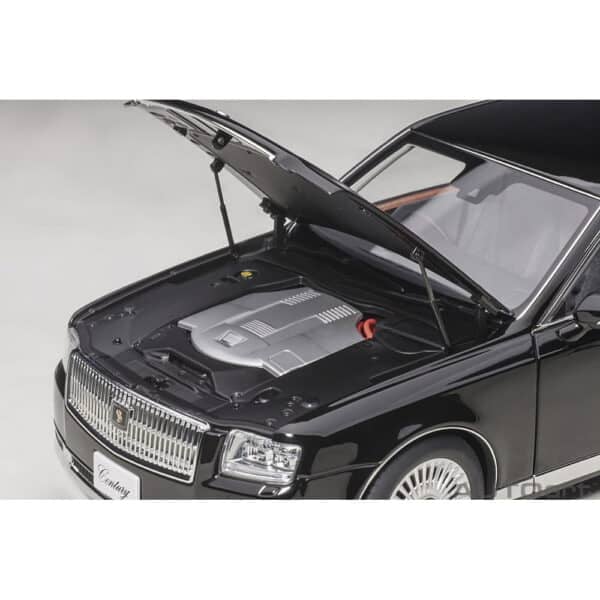 autoart - 1:18 toyota century with curtains (black)