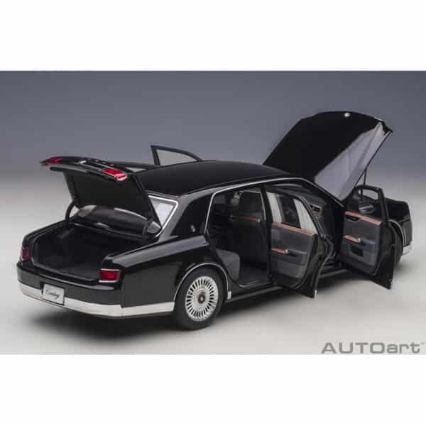 autoart - 1:18 toyota century with curtains (black)