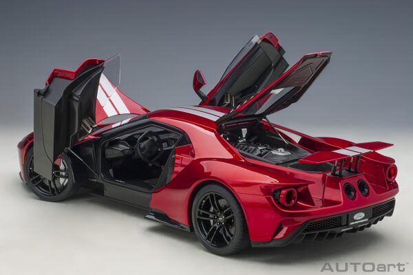 AUTOart 1:12 Ford GT Liquid Red 2017 (12106) Composite Model 22 AUTOart 1:12 Ford GT 2017 Liquid Red (12106) composite model – with doors open