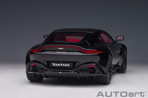 AUTOart 1:18 Aston Martin Vantage 2019 Jet Black (70275) Composite Model 23 AUTOart 1:18 Aston Martin Vantage 2019 Jet Black (70275) composite model – rear three-quarter view