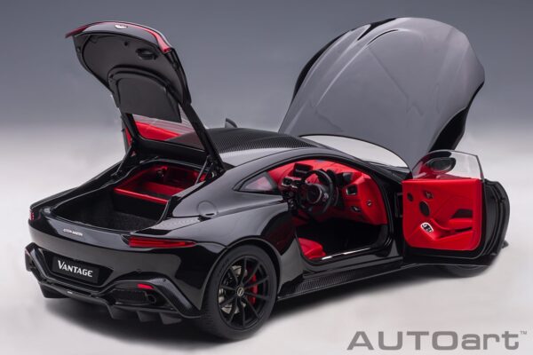 AUTOart 1:18 Aston Martin Vantage 2019 Jet Black (70275) Composite Model 20 AUTOart 1:18 Aston Martin Vantage 2019 Jet Black (70275) composite model – with doors, bonnet and boot open